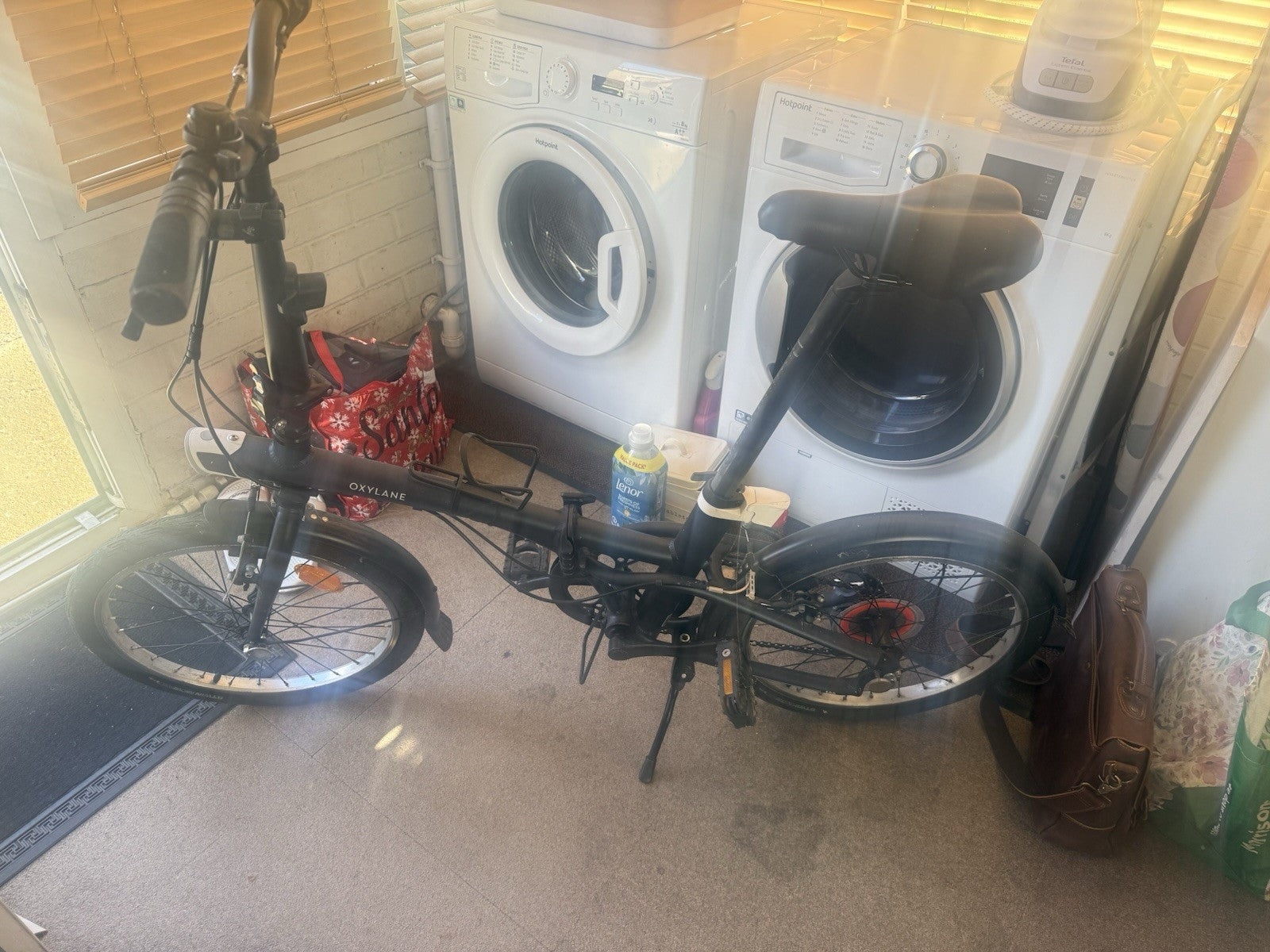 Oxylane Tilt 500 Foldable Bicycle Dark Blue 7-Speed