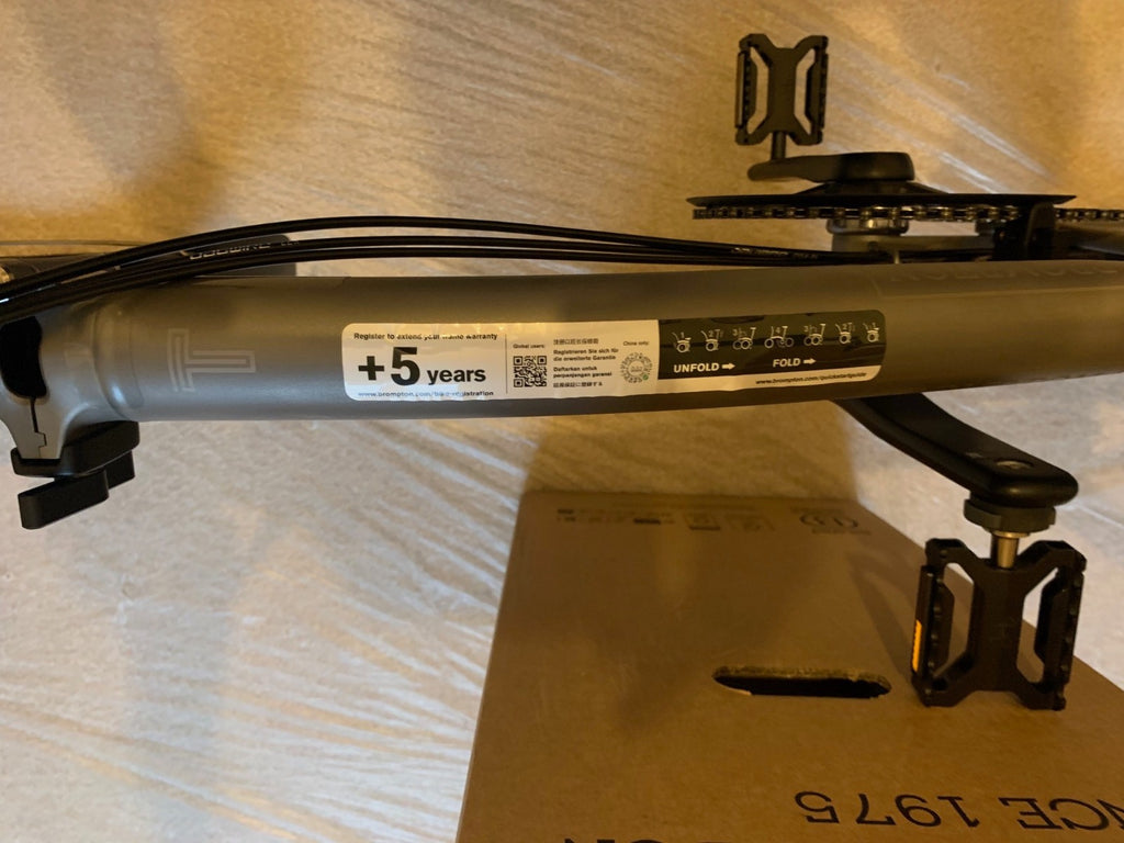 Brompton T Line 2026 12-Speed, Titanium, Mid Handlebar
