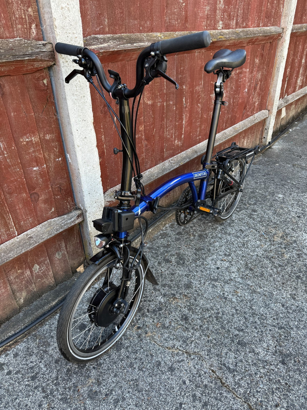 Brompton E Folding Bike C Line 6 speed (BLUE)