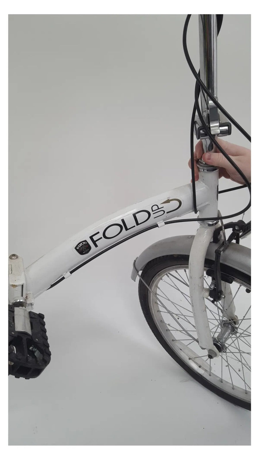 Saxon FOLD3 Leisure Folder 20 Folding Bike White 6 Speed