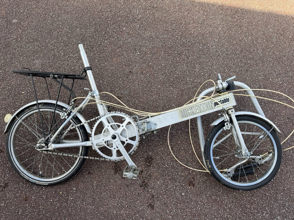 Bickerton Portable 16in Folding Bike Aluminium 3 Speed Caliper Brakes Silver