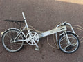 Bickerton Portable 16in Folding Bike Aluminium 3 Speed Caliper Brakes Silver