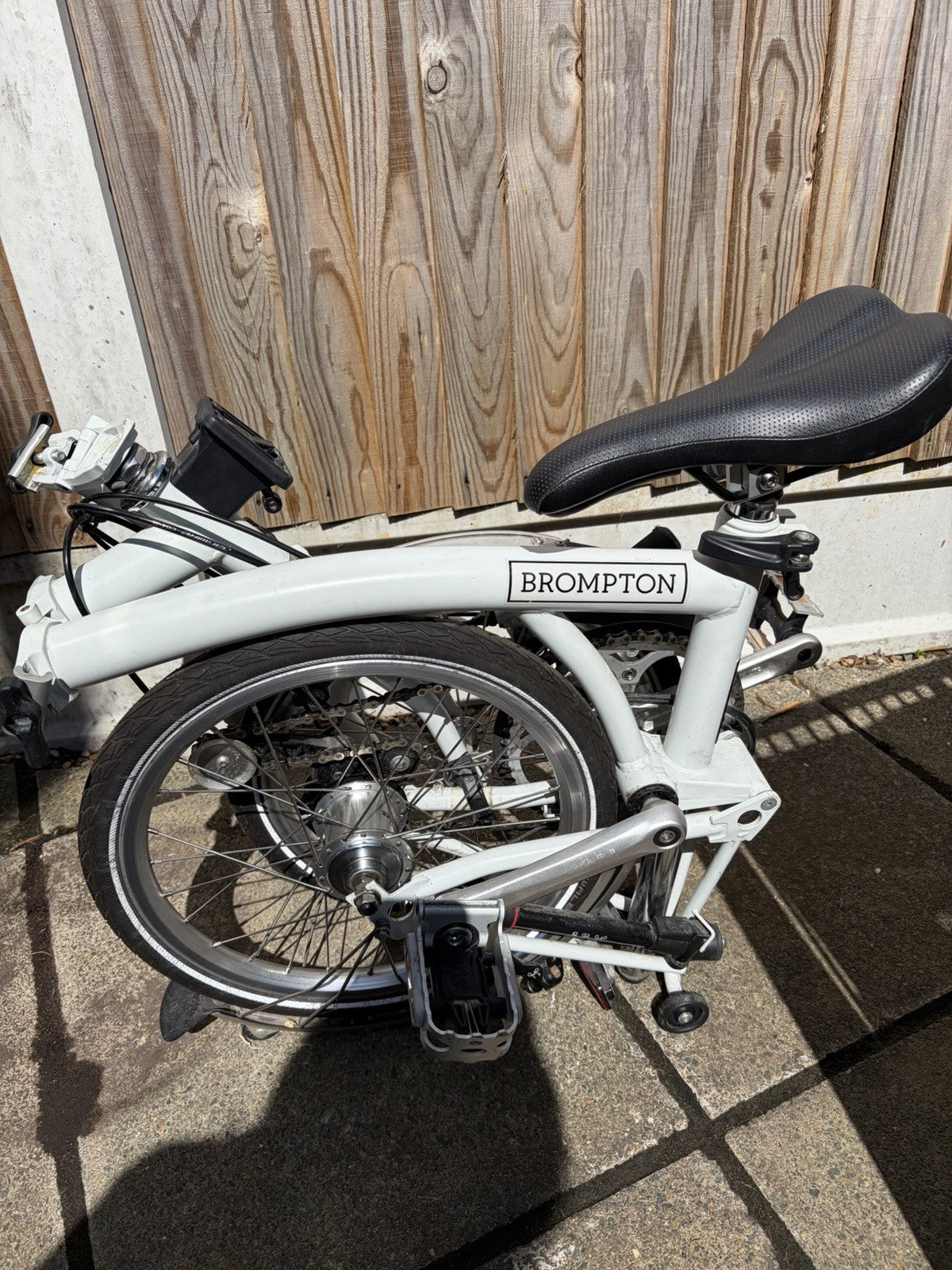 Brompton M3L 3 Speed Folding Bike 2019 White + Genuine Brompton Bag