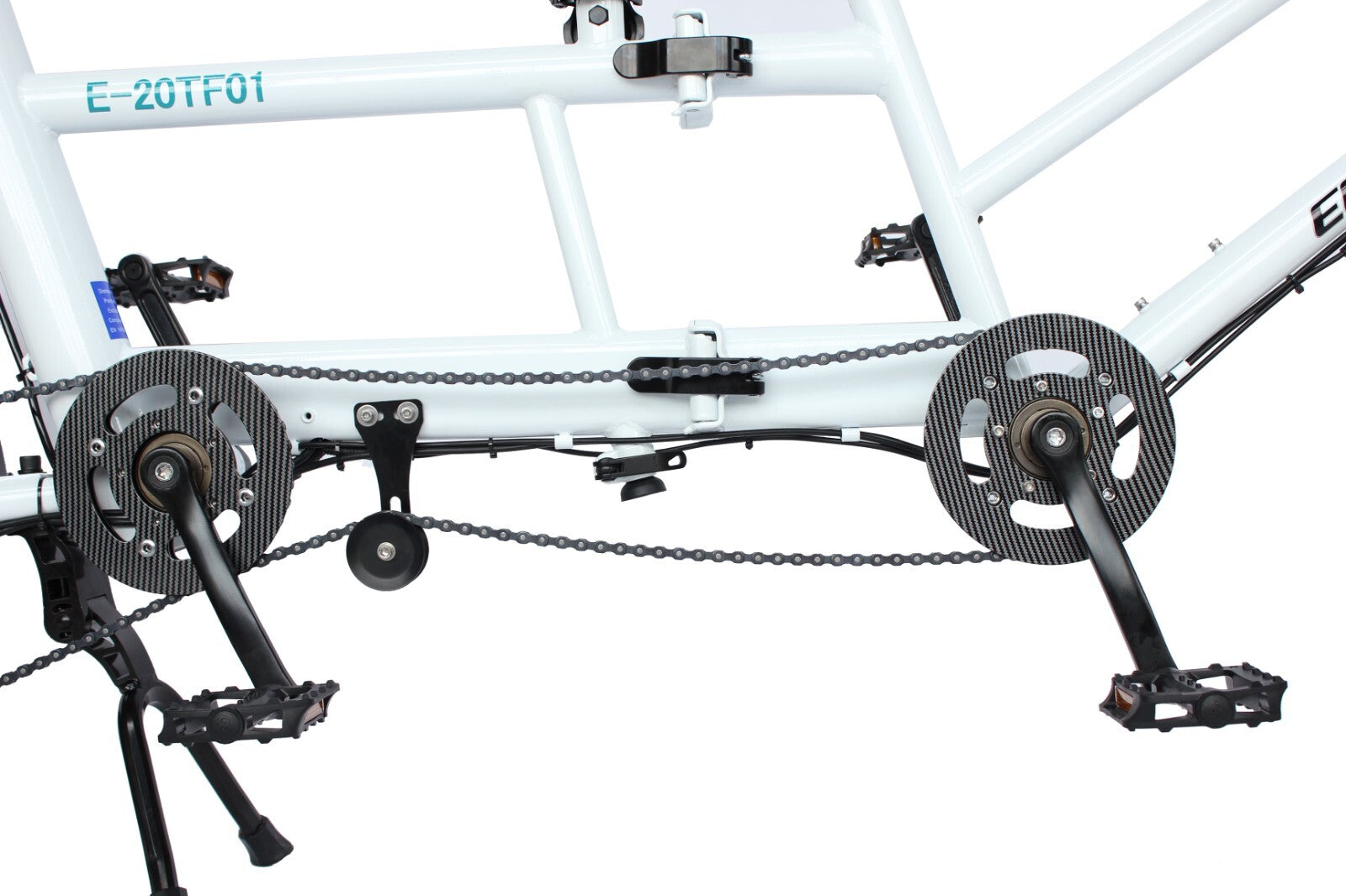 20" Folding Tandem bike bicycle, DISC,250W Rear Torque,36V 10AH-E20TF01WR
