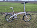 Dahon Mu P8 Folding Bike Cycle White Aluminium Frame 8 Speed 20" Wheel Serviced