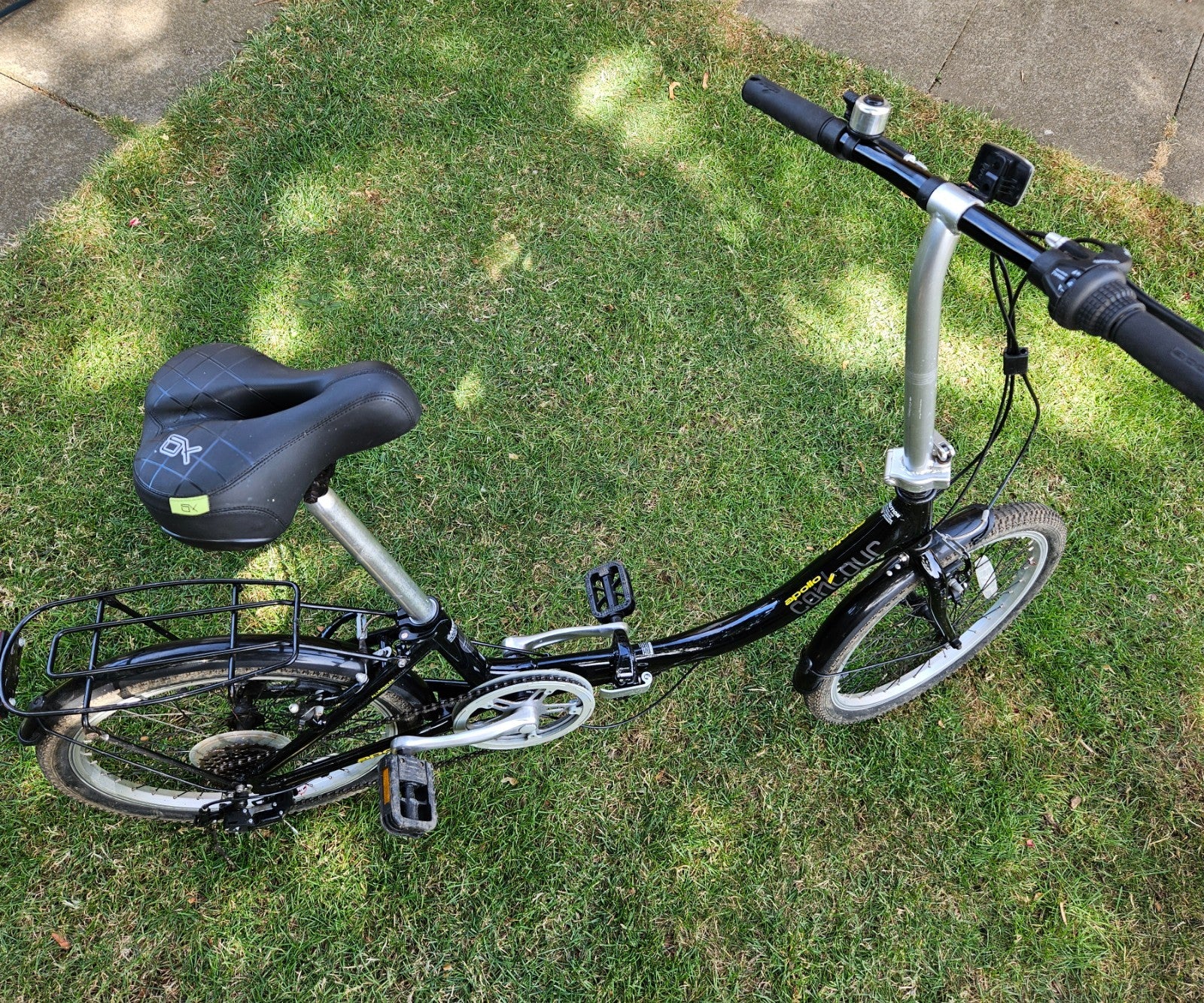 Apollo Contour Unisex Folding Bike 7 Speed, Black, 20" Wheels