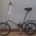 Apollo Transition 20in Folding Bike Silver/Black with Rear Rack, Mudguards