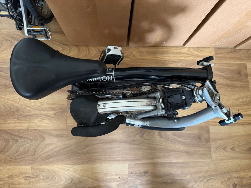 Brompton P6R folding bicycle Black/Silver