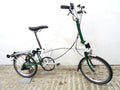 2013 Brompton M3R 16" Folding Bike Papyrus White / Racing Green Rack LoUsed VVGC
