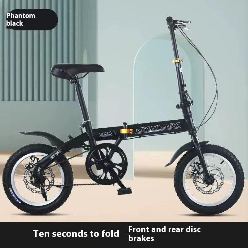 Male and Female Adult Moped Teen Student Off-road Racing Bike Folding