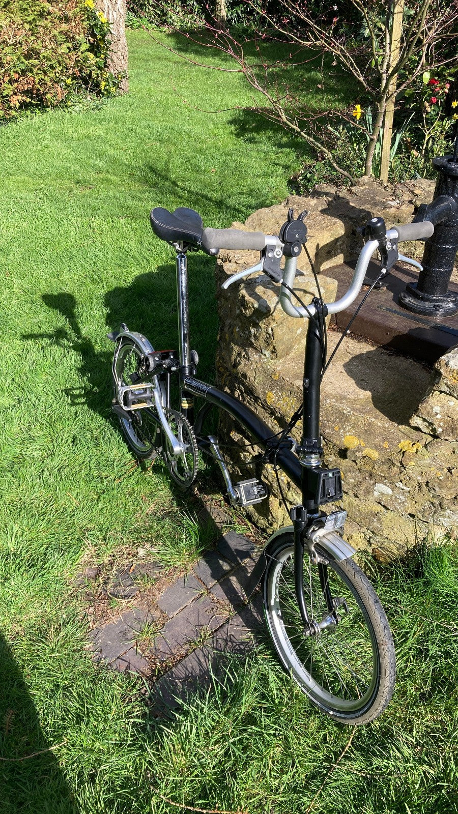 Brompton M3L Black Folding Bike - hardly used excellet condition