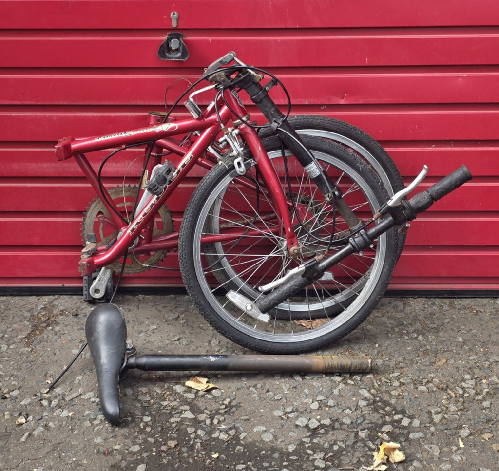 RARE* VINTAGE RUDGE TRANSPORT 7 FOLD UP BIKE BICYCLE (RESTORATION PROJECT)