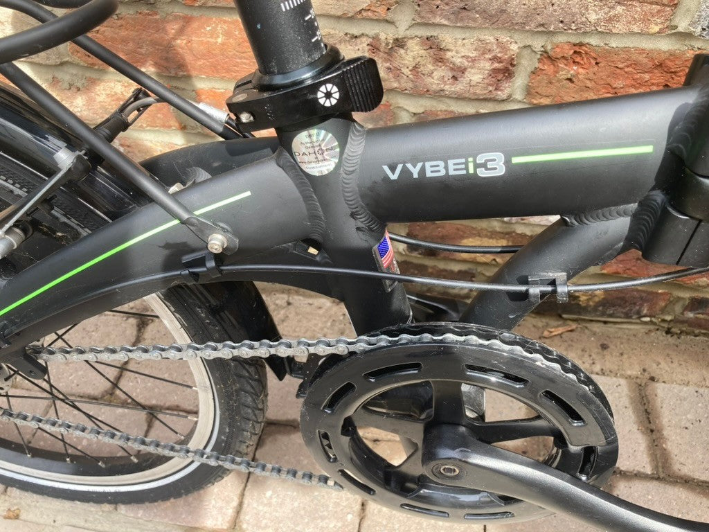 Dahon Vybe i3 20" Wheels 12.9 kg Compact Unisex Matt Black Folding Bike.