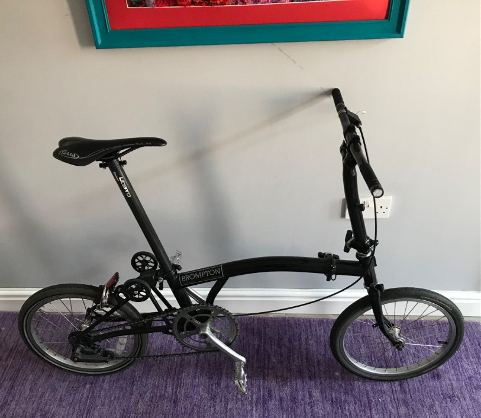 Brompton  Lightweight Fixie with carbon parts upgrades