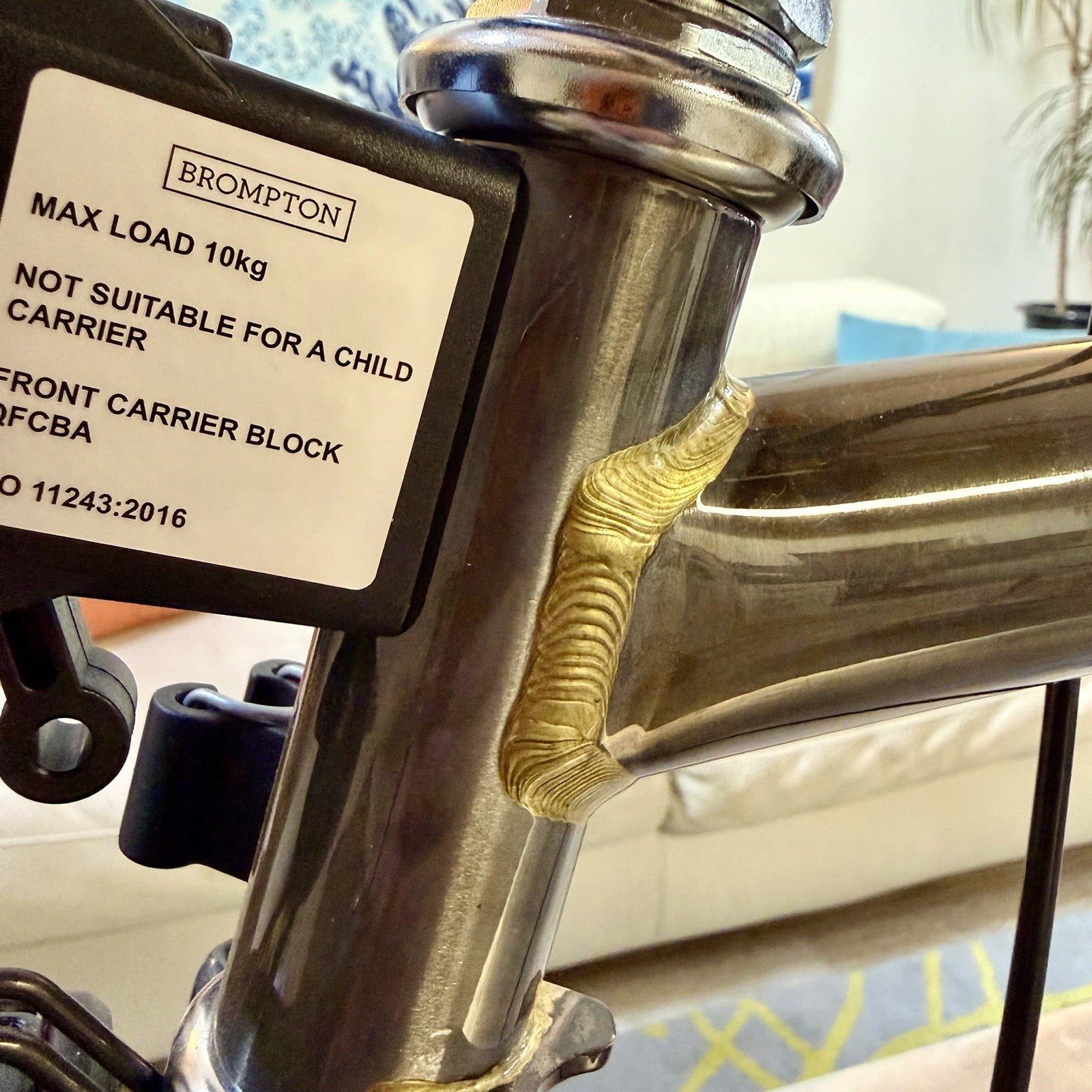 L@@K… Brompton C-Line 6 Speed Low Handlebar Rare Clear Lacquer Finish - New :)