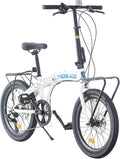 20" Folding Bike Adult 7-Speed Lightweight Disc Brake Urban Commute