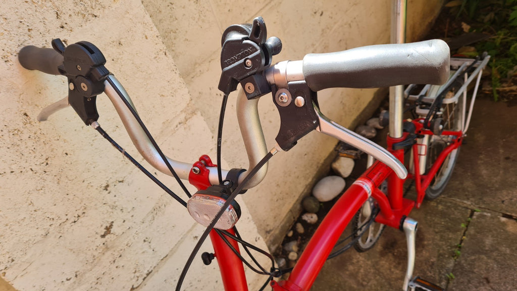 Brompton M6R 6 Speed Folding Bike Red Rear Rack Mudguards UK Made