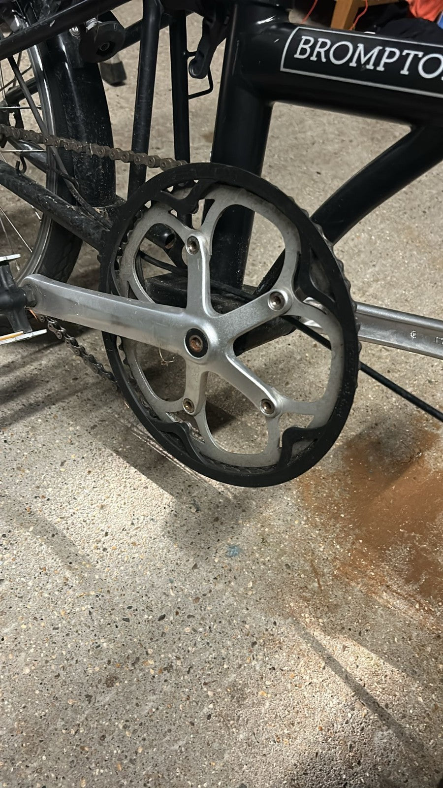 Brompton 2019 S1E Black Folding Bike - Great condition, recently serviced