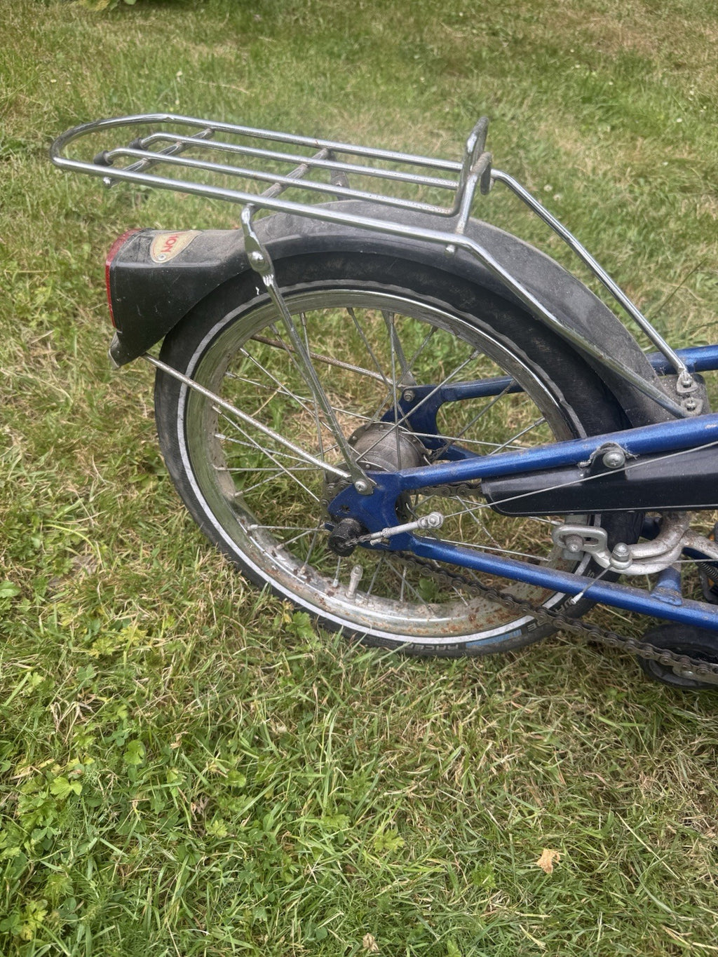 Blue Dahon III Folding Bike Retro, Good Working Condition.