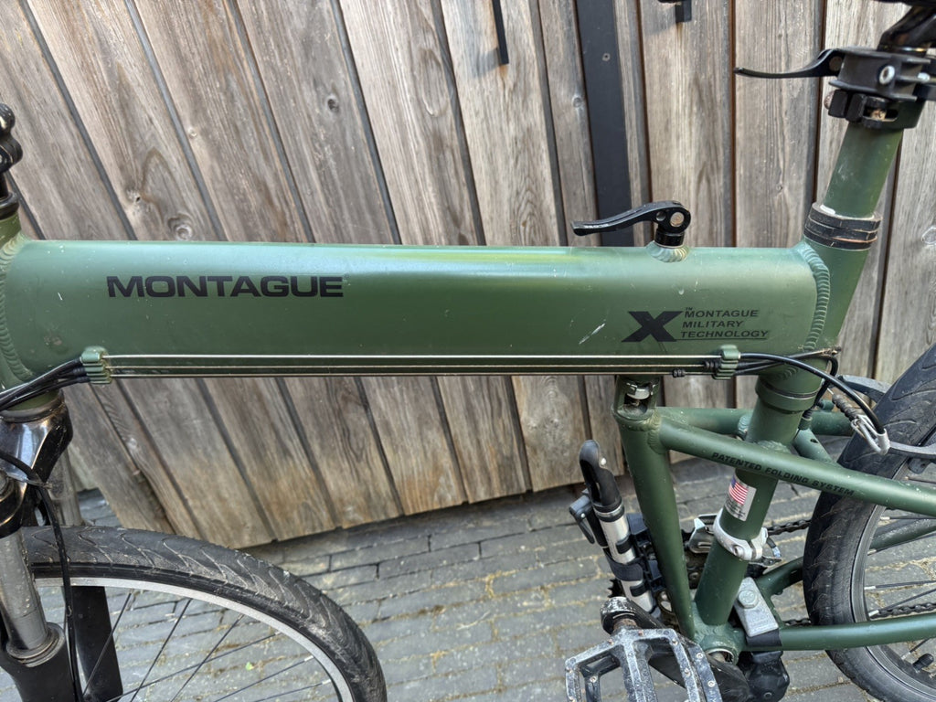 MONTAGUE FOLDING BIKE 26” WHEELS MATT GREEN