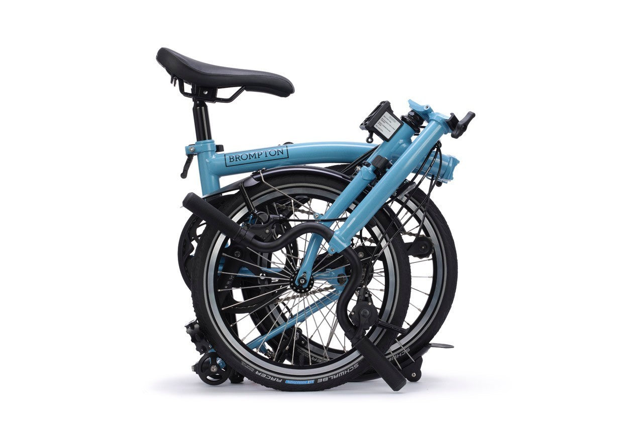 Brompton C line 4 Speed Cloud Metallic Mid - M4L - RRP £1509 - World Delivery