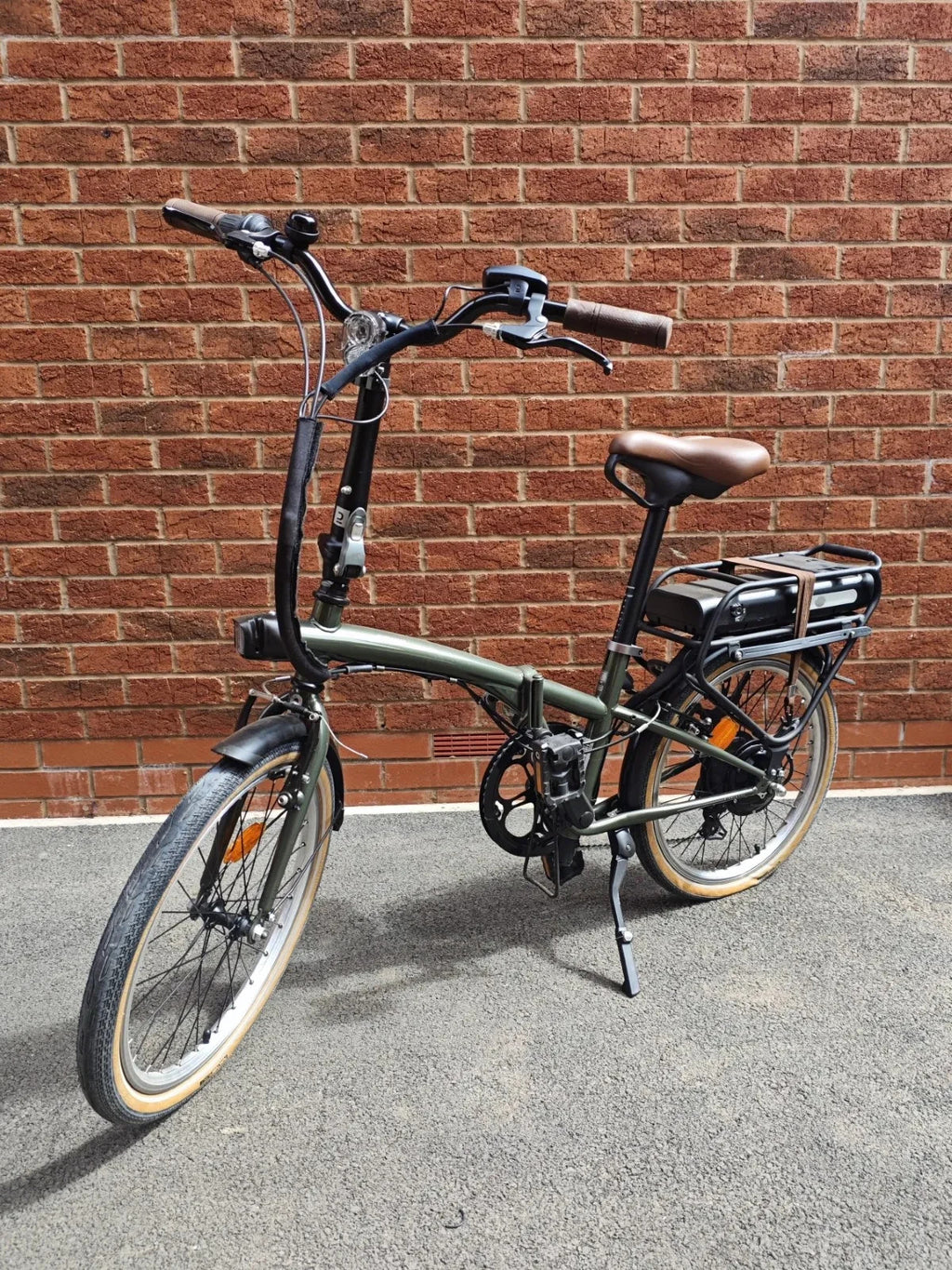 FOR SALE: 2 X BTWIN ELECTRIC FOLDING BIKES E-FOLD 500 GREEN