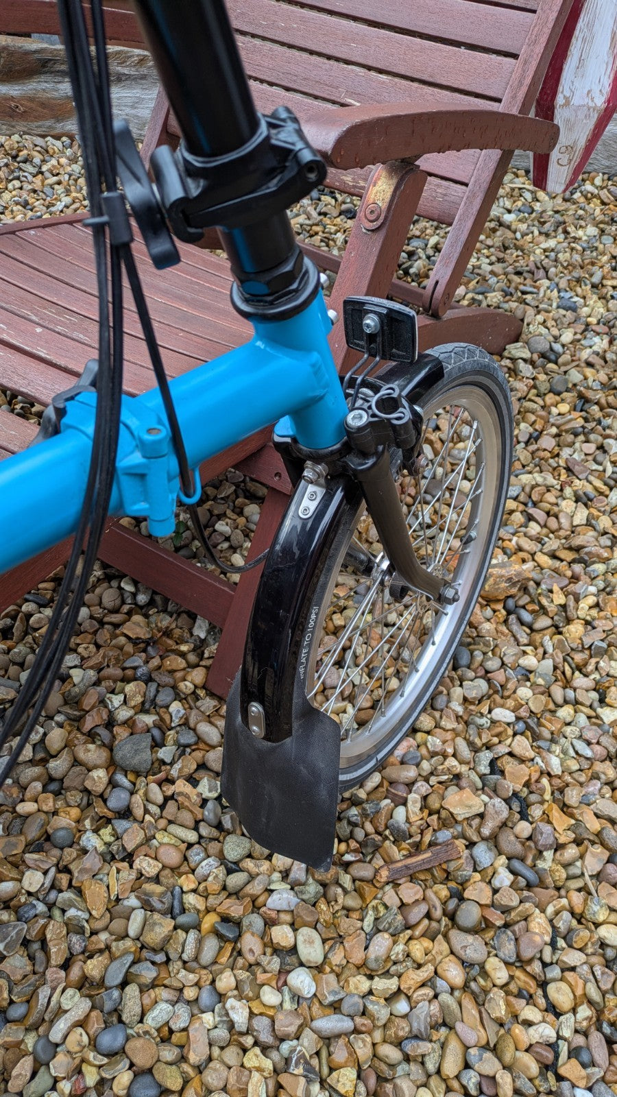 Brompton C Line Black Edition - 6 speed  folding Bike - Sky Blue - VGC!