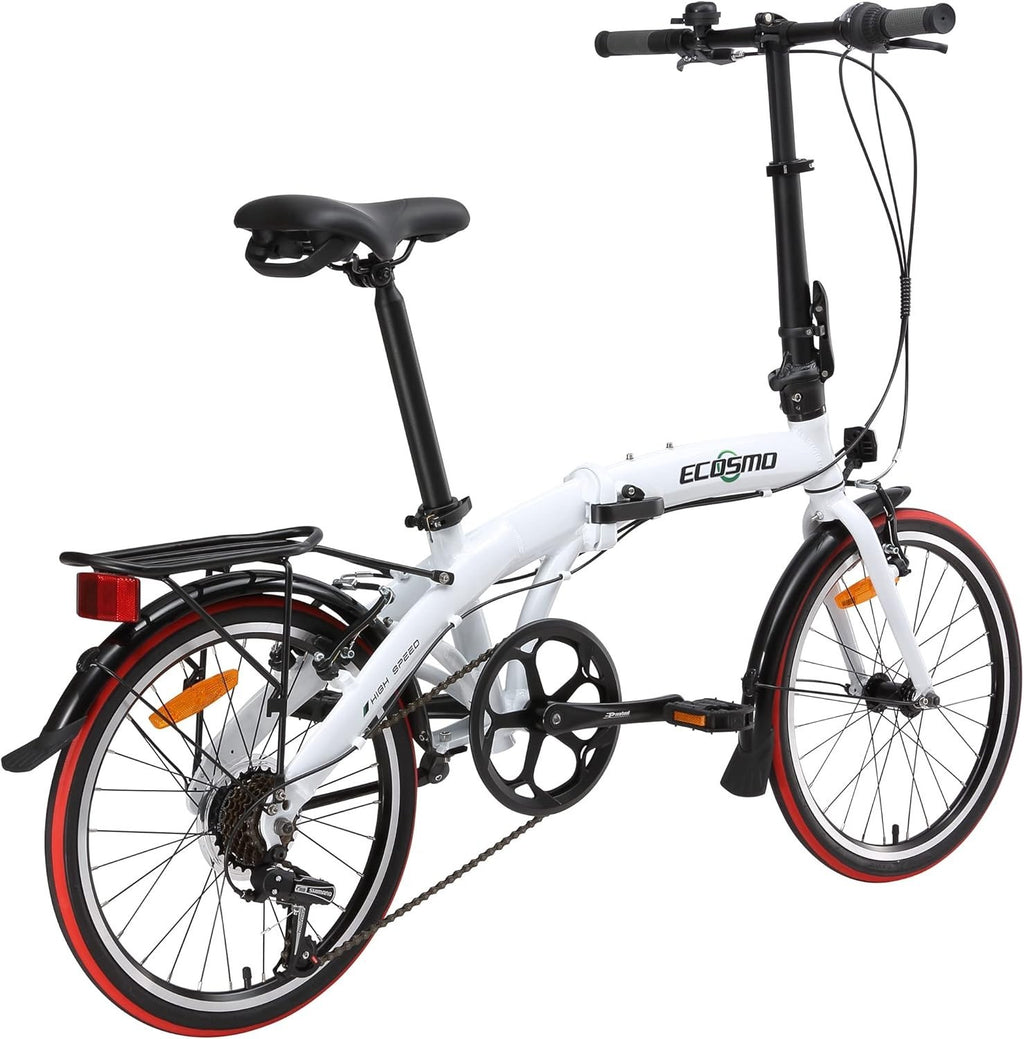 16" Folding City Bikes 7-Speed Lightweight Alloy Frame 12kg Urban Ride (V)