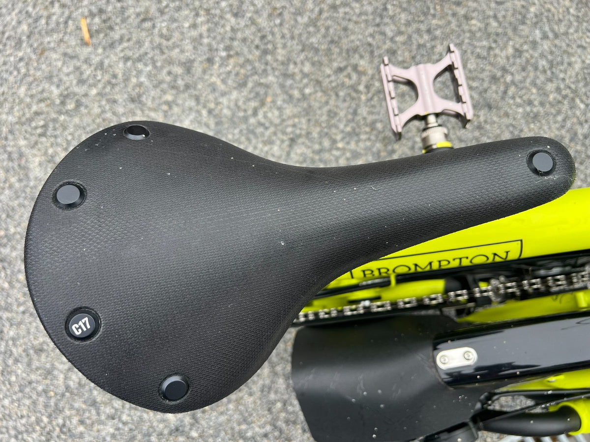 Brompton C Line 6 Speed folding bicycle - Lime green 2023 with extras