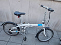 Tern 20in White/Blue Folding Bike Mudguards Kickstand Grip Shifter