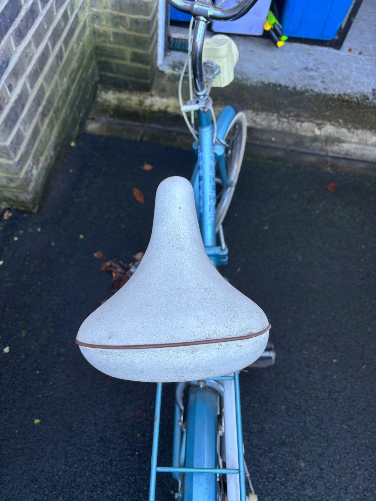 BSA folding bike, used, circa 1960/70, blue
