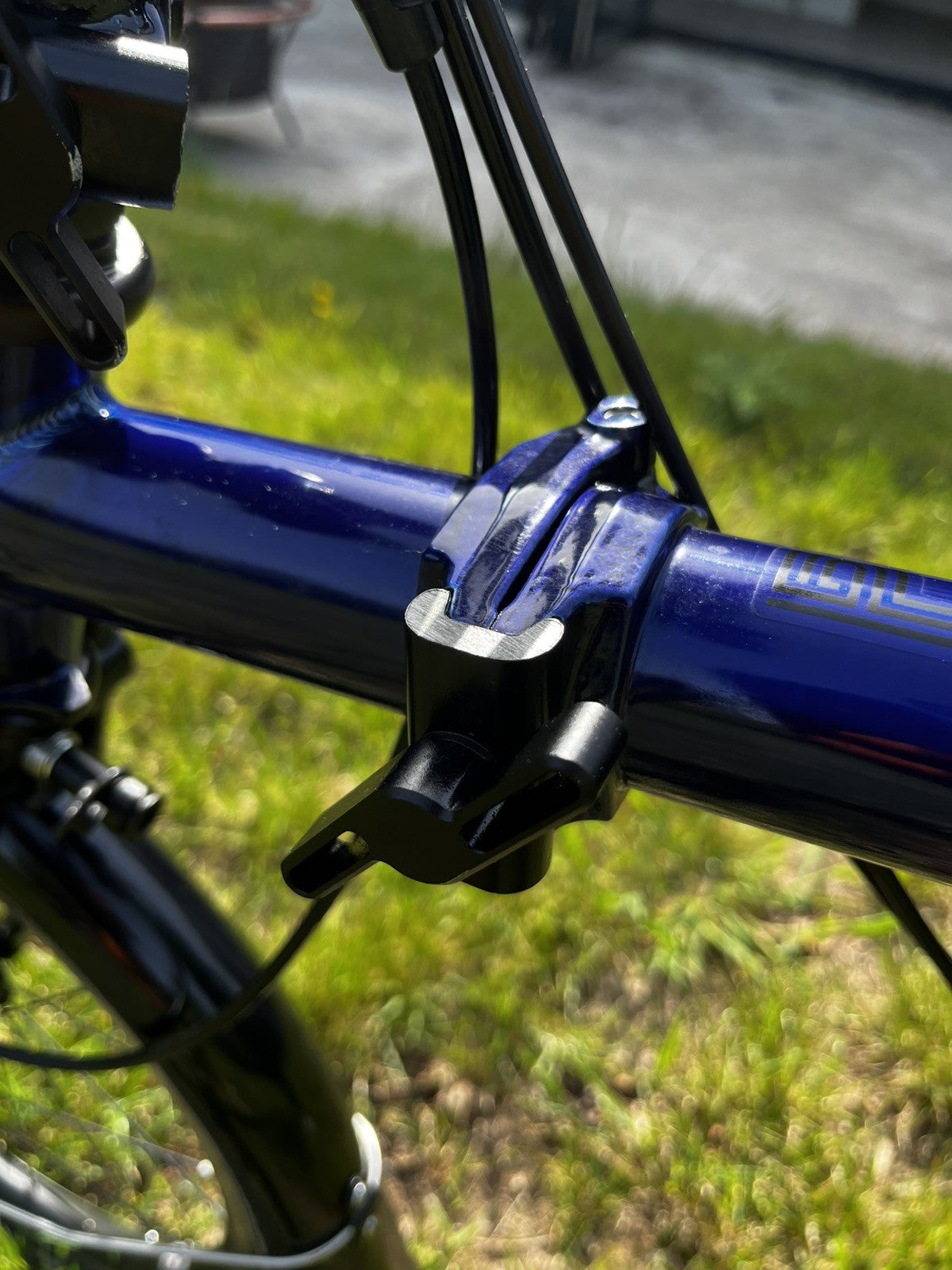 Brompton P Line 4 Speed 2025 Low Handlebar Folding Bike - Bolt Blue Lacquer