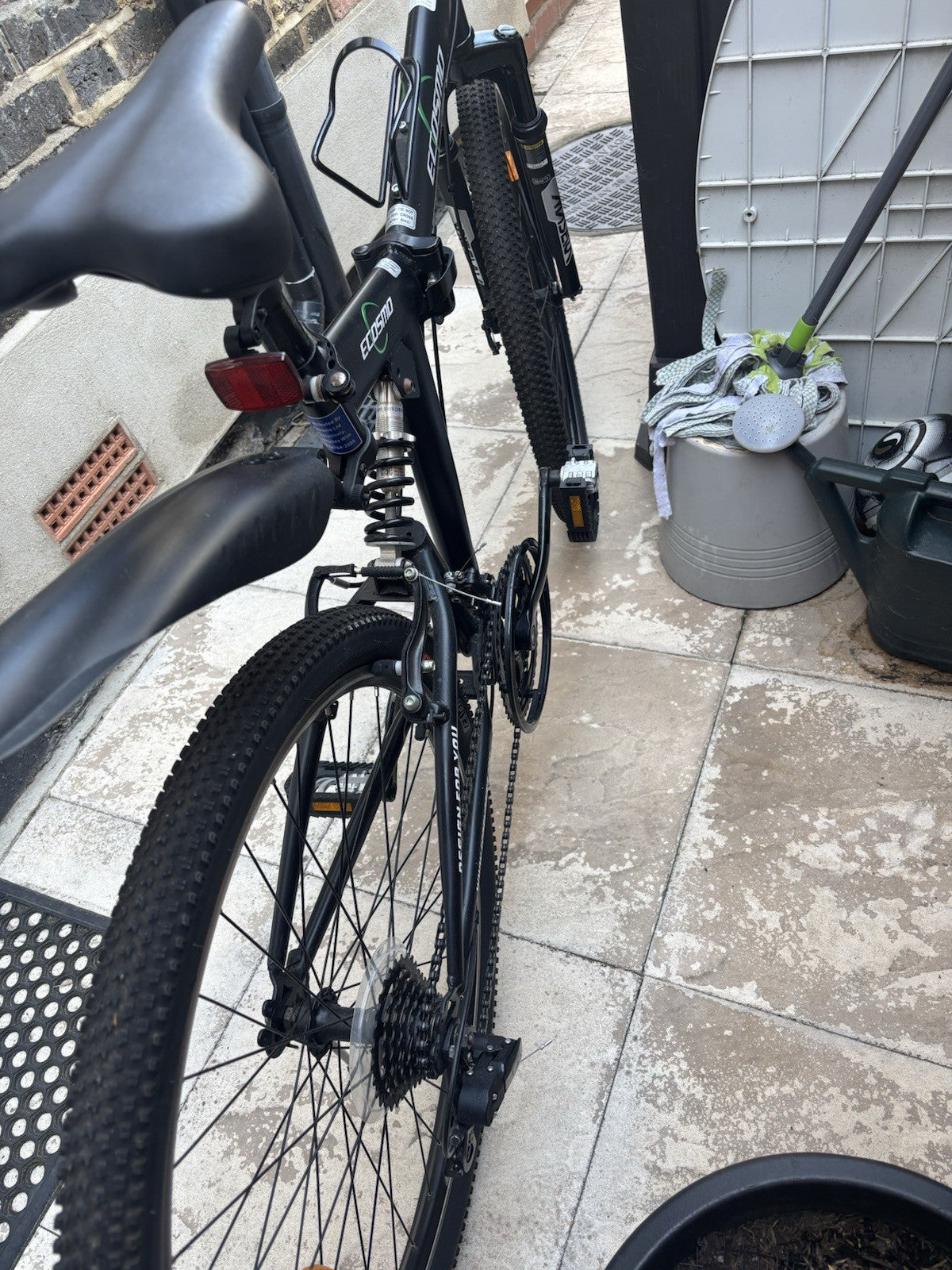 Ecosmo 26SF02BL 26 inch 21 Speeds Folding Mountain Bicycle - Black