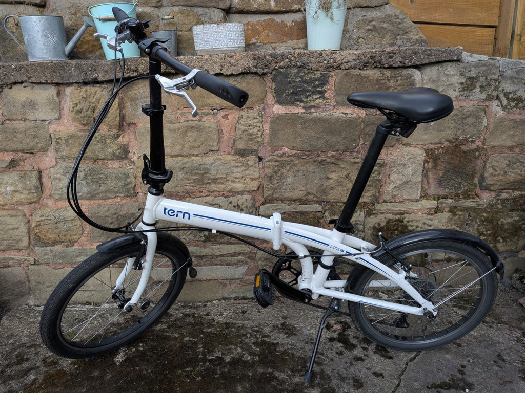 Tern Link B7 Folding Bike 20" 7- Speed - White - Great Condition