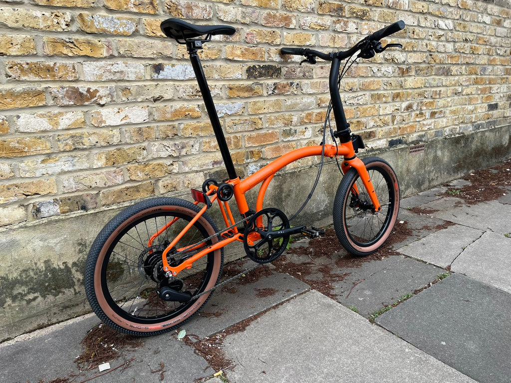 Brompton G Line Medium 8 speed Alfine Adventure Orange Gravel Folding Bike