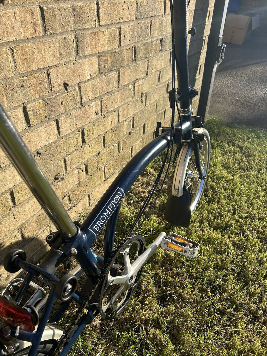 Brompton M3L Folding Bike 3-Speed, Blue