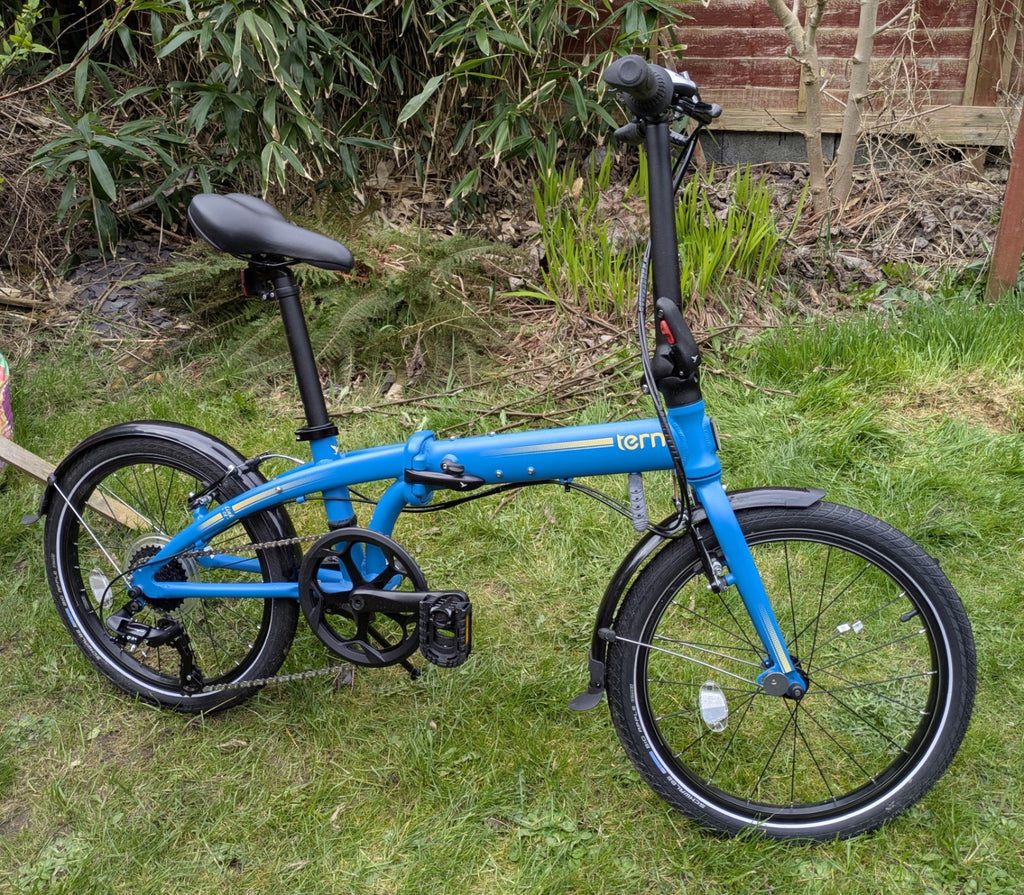 Tern Link C8 Folding Bike Blue/Yellow