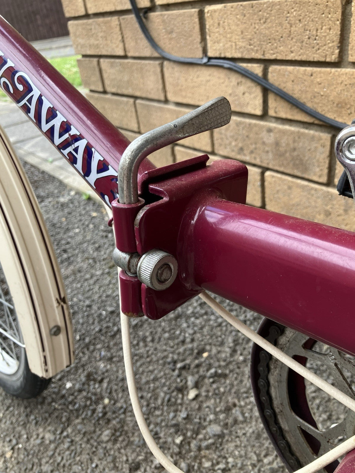 Ladies Foldable Bike £30 Easily Folded For Convenience No Longer Used