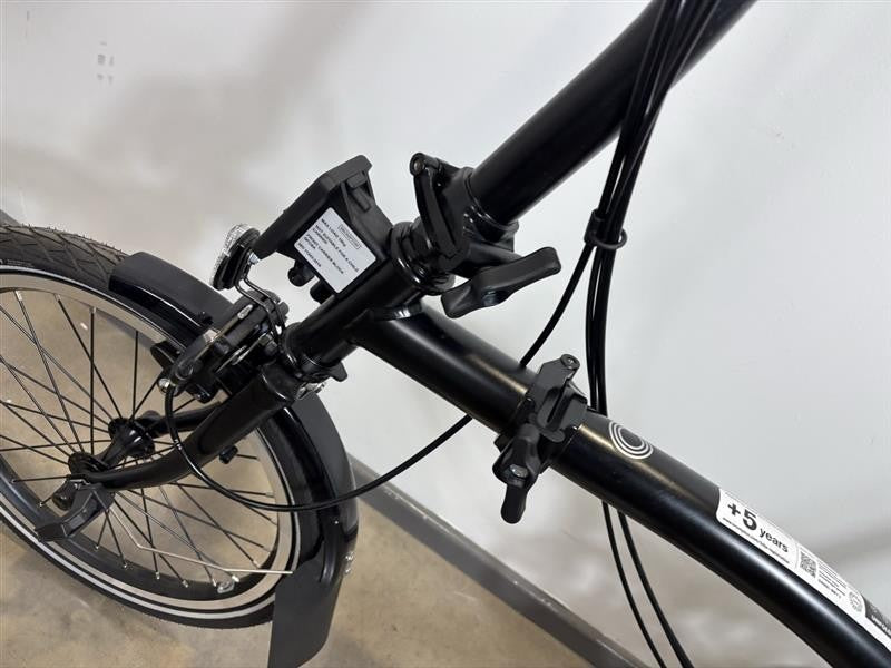 Brompton C Line 6 Speed 2023 Mid Handlebar Folding Bike - Matt Black
