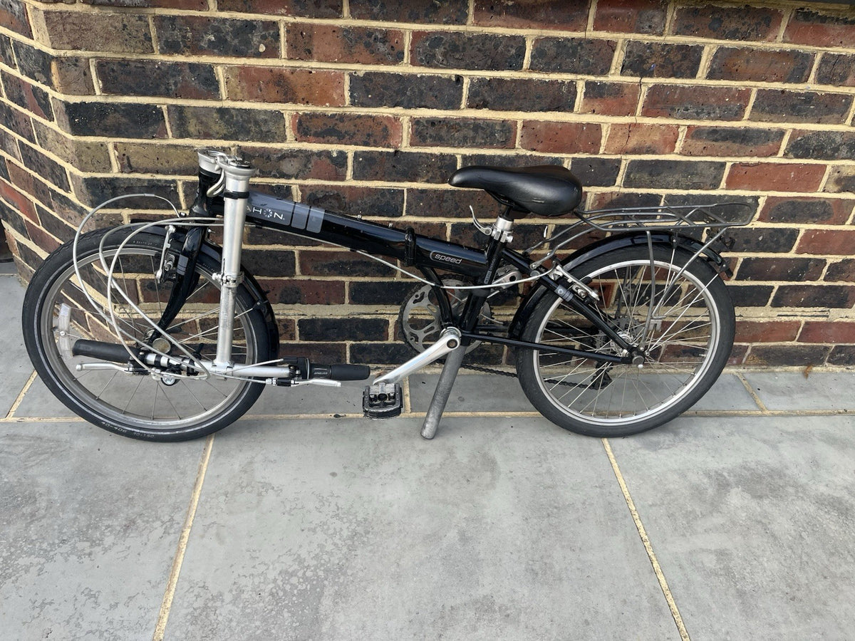 Dahon 20in Folding Bike 7-Speed Black/Silver V-Brakes Rack Mudguards