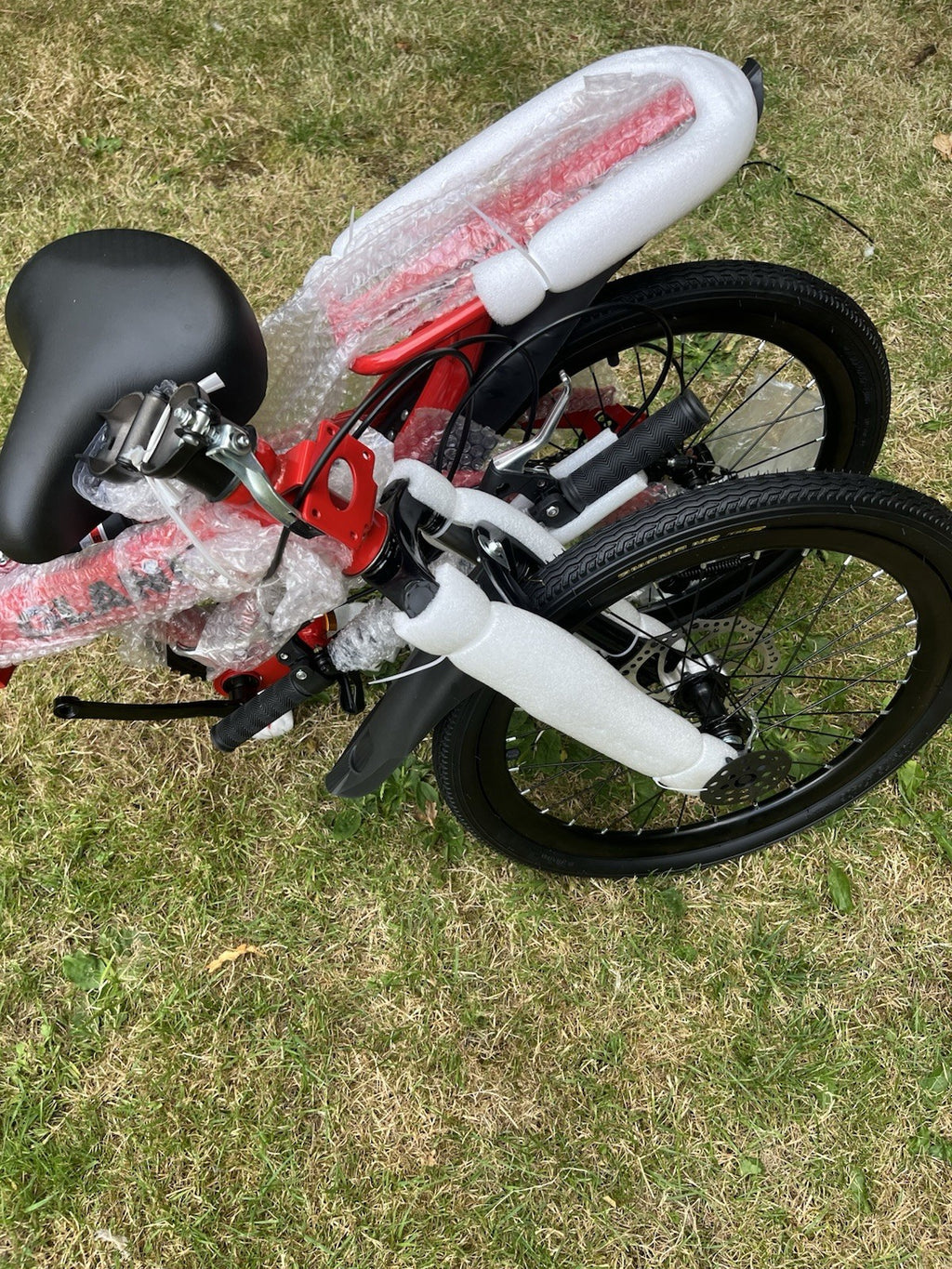 Folding Bike (RED ONLY) for Easy Packaging and Transport for Easy Storage