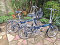 Pair of Dahon Vitesse D7  Aluminium Folding Bikes 7 Speed with Carry bags