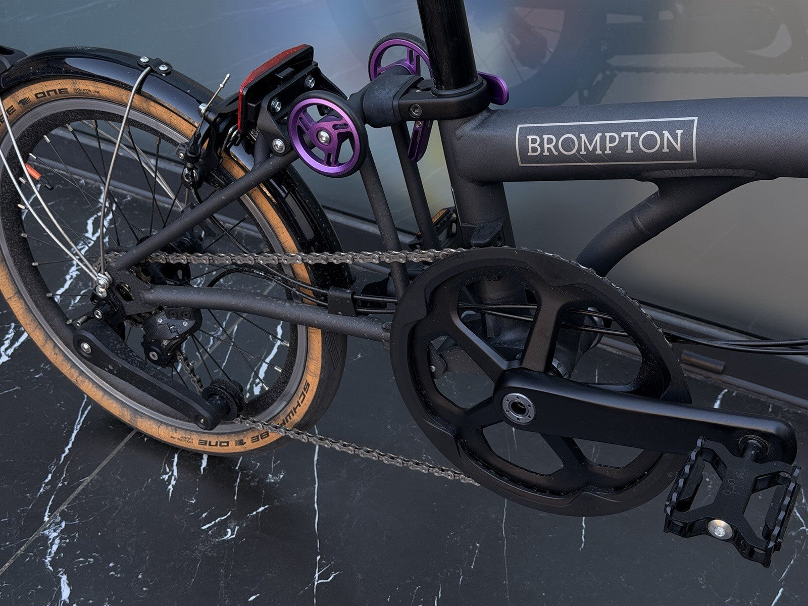 Brompton T Line Ceratech Cerakote 4 Speed Folding Bicycle Bike