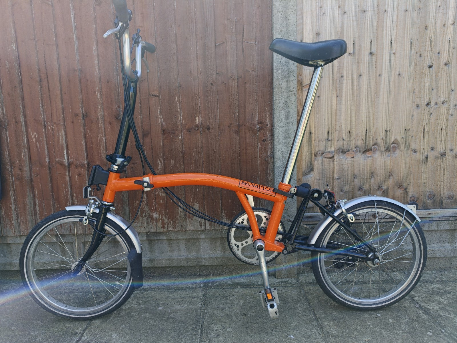 Restored Classic Brompton M3L (2004) Rare Factory Orange & Black -Fully Serviced