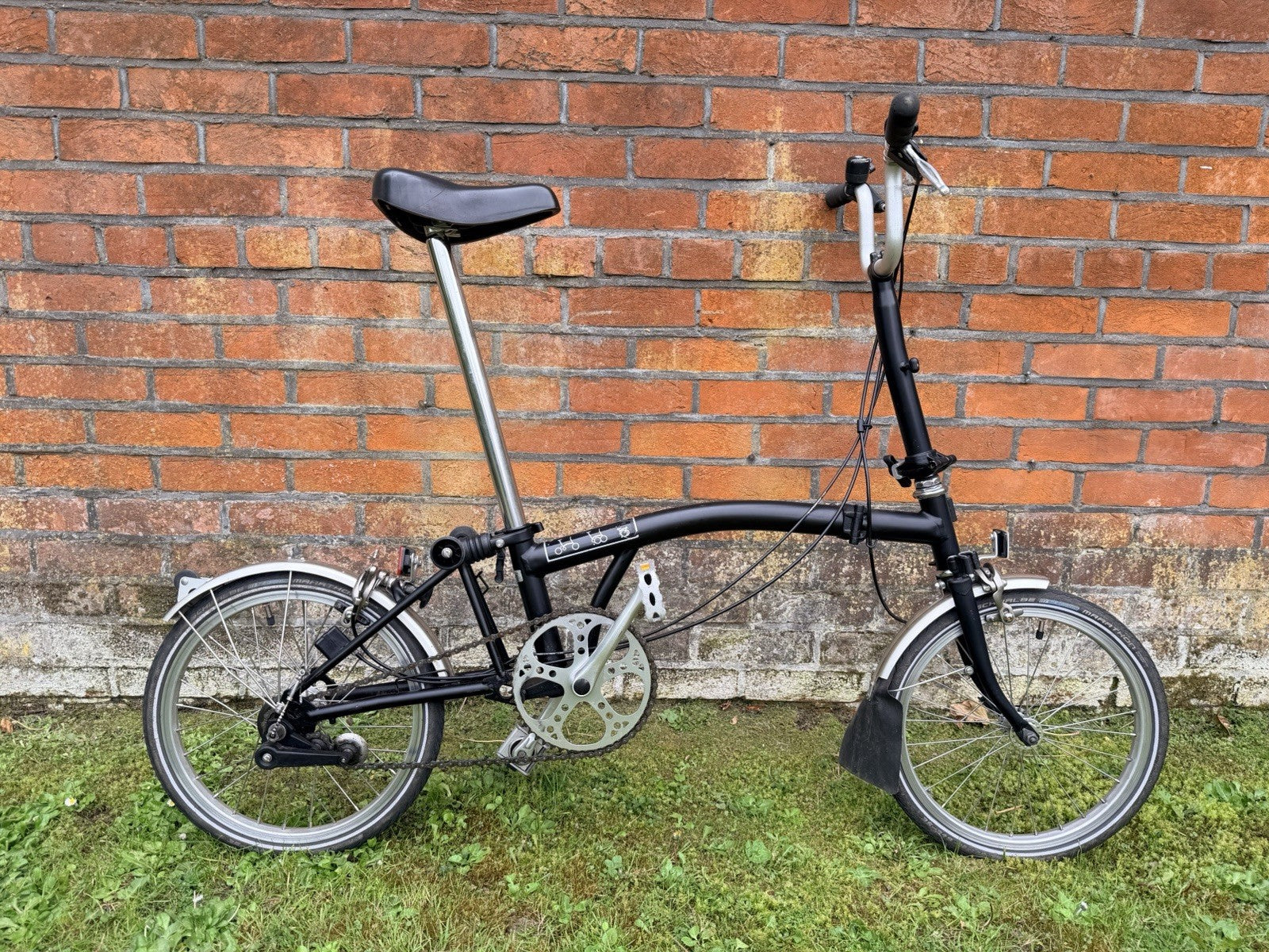 Brompton M3L Black Folding Bike, 3 Speed, Great Condition