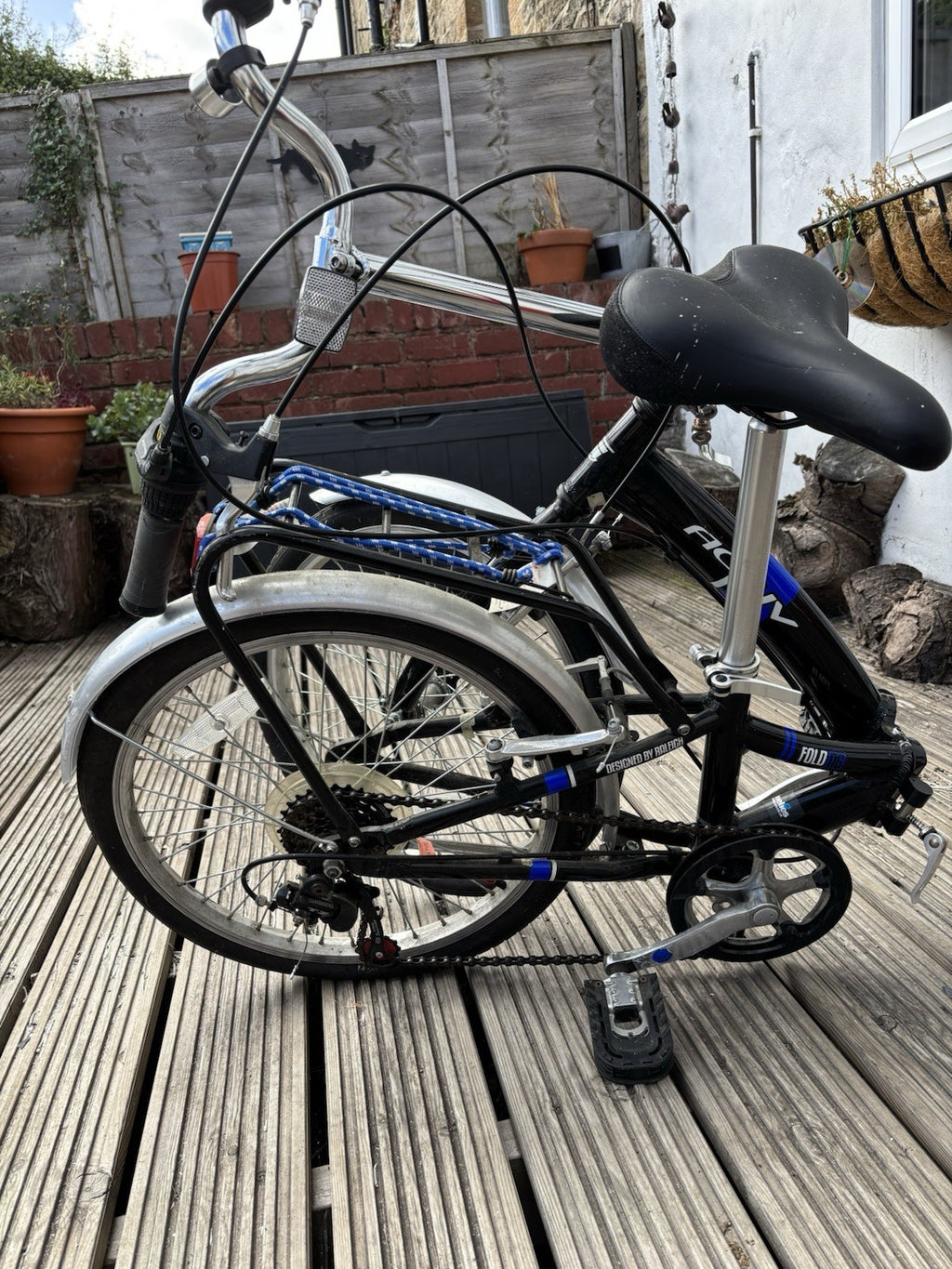 Raleigh Activ Fold 20in Folding Bike Derailleur V-Brake Mudguards Rear Carrier