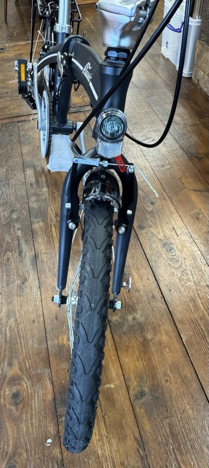 Denver Classic 001 Folding Bike 7 Speed with Lights, Rack and Mudguards