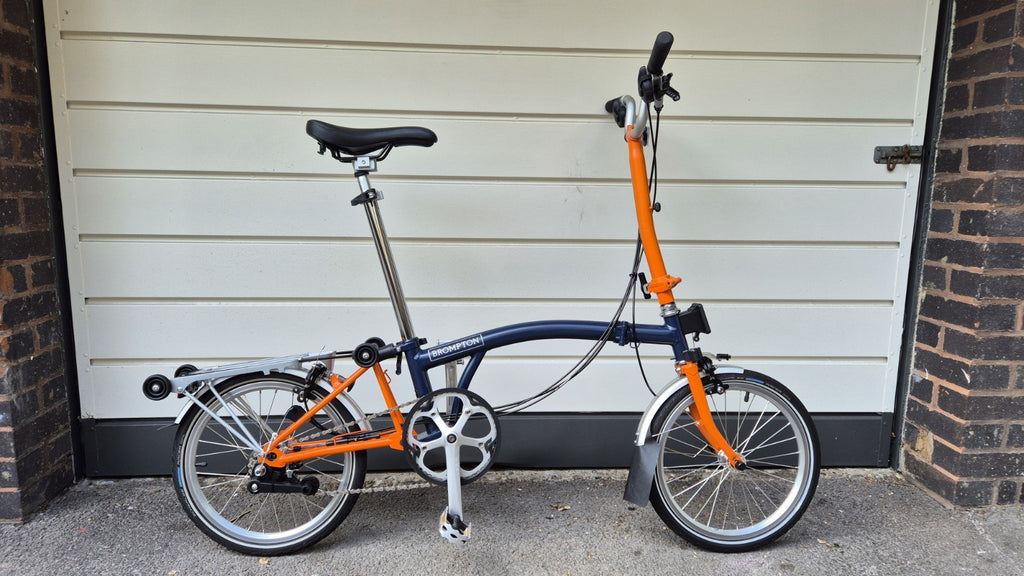 Brompton  C Line Explore, 6-Speed (H6R), Blue & Orange, 2021 (with extras)