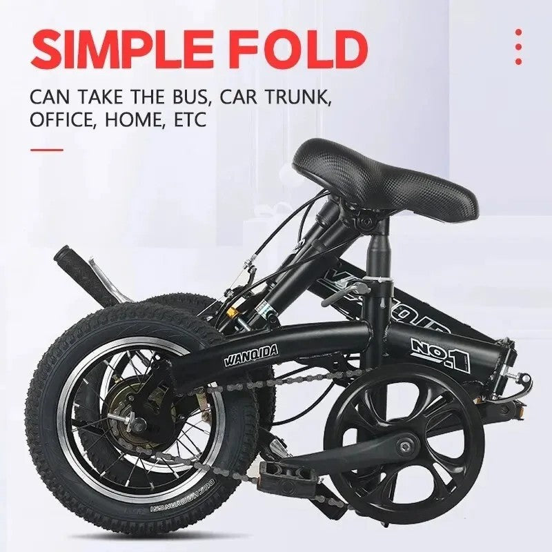 Student Off-road Racing Bike Folding Mountain Bike for Adult Male and Female Tee