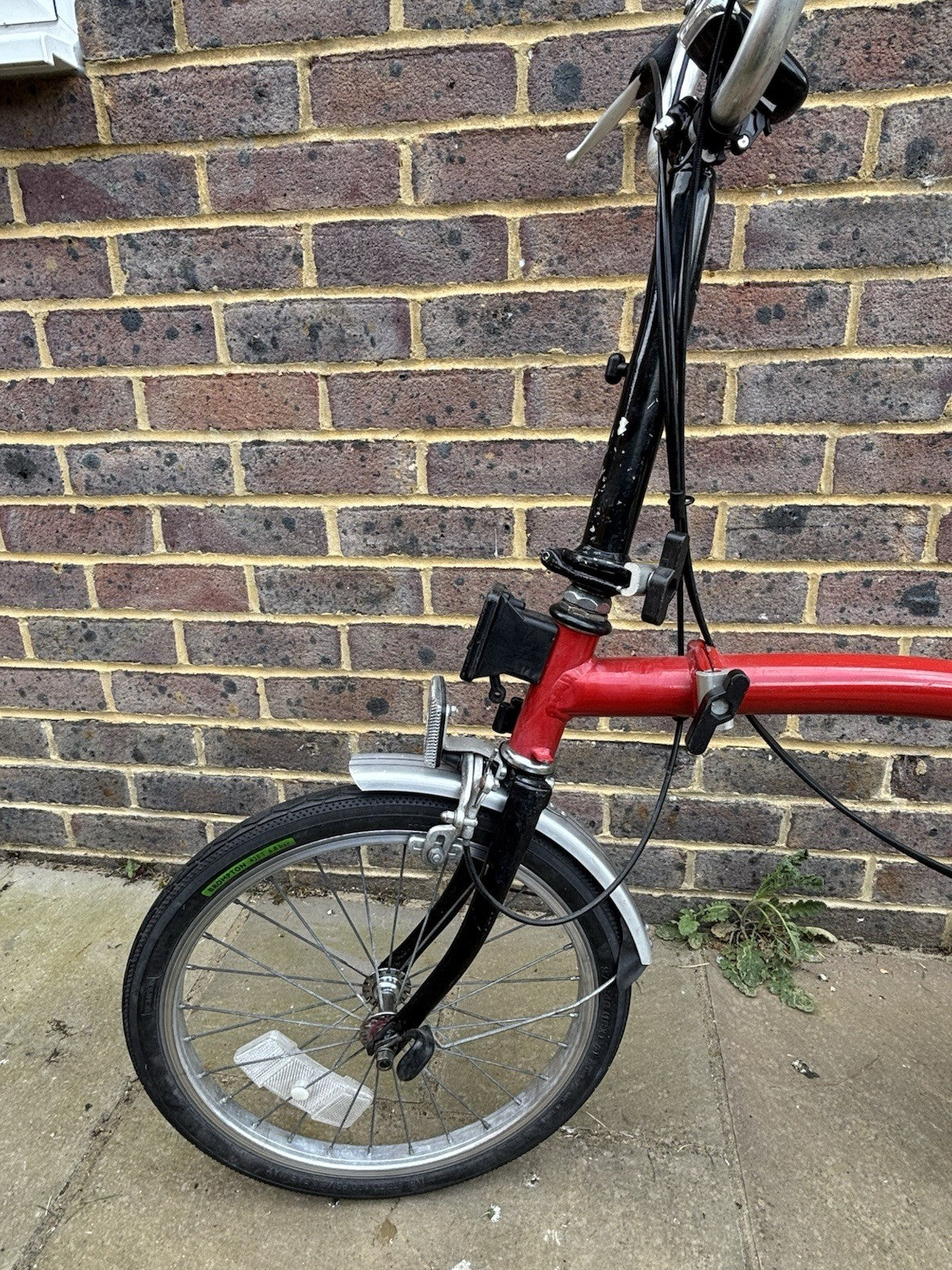 Brompton 16in Folding Bike Red/Black/Silver.